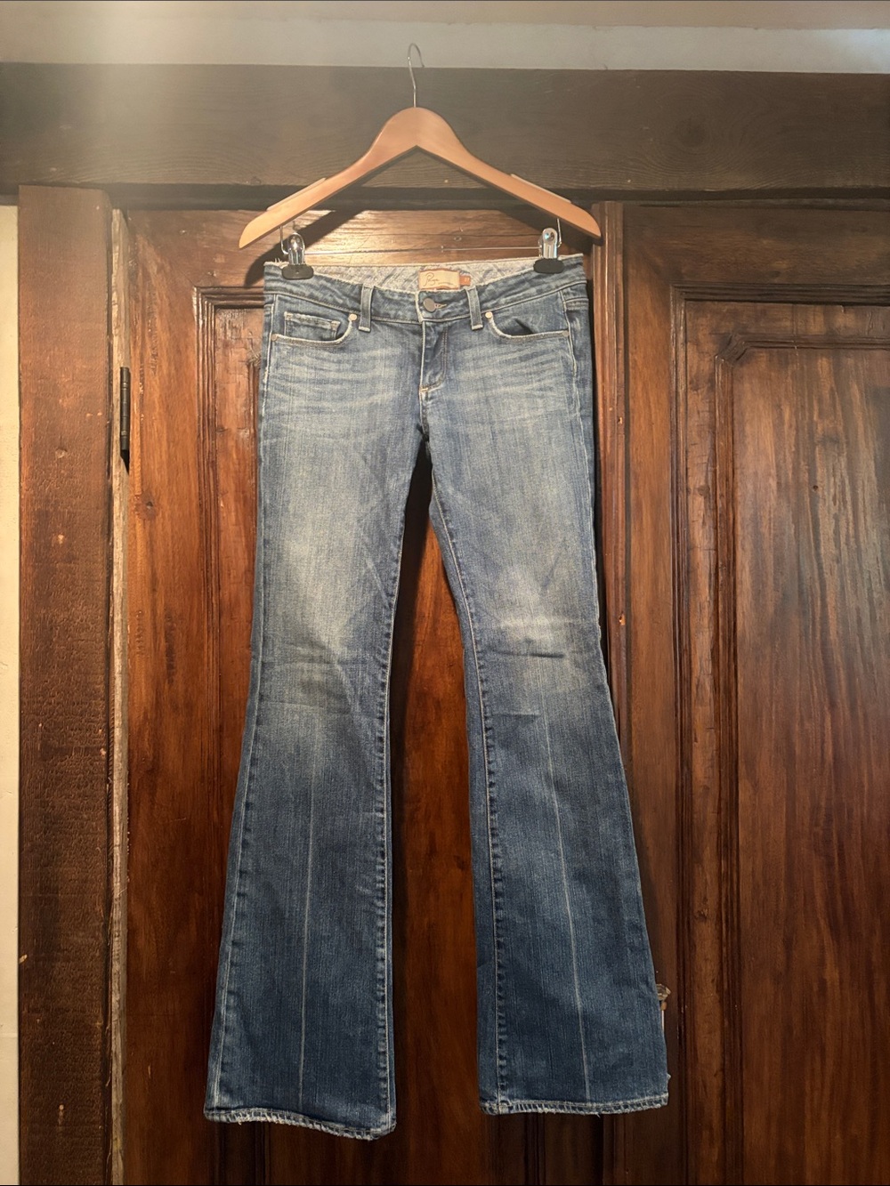 PAIGE Medium Wash Bootcut Jeans